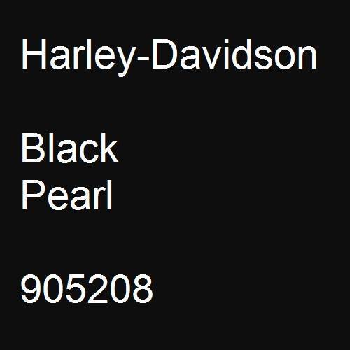 Harley-Davidson, Black Pearl, 905208.